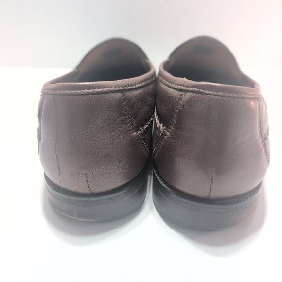 Florsheim Pisa Moc Toe Men's Slip On Loafer Brown Leather Size 10D - Picture 4 of 8